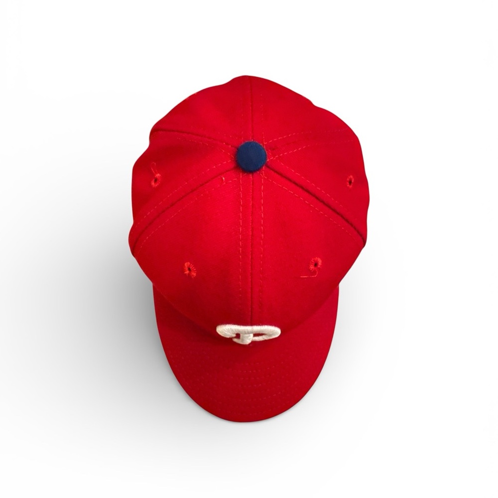 Philadelphia Phillies Hat Cap 2009 World Series New Era Red Fitted Mens‎ 7 1/4
